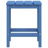 vidaXL vízkék HDPE kerti adirondack székek asztallal