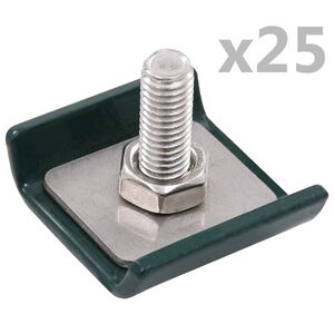 vidaXL 25 szett z&ouml;ld &ouml;sszek&ouml;tő elem r&aacute;csker&iacute;t&eacute;shez