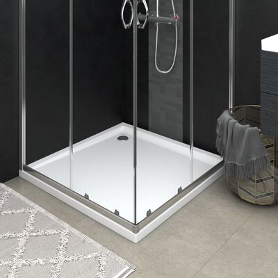vidaXL szögletes fehér ABS zuhanytálca 80 x 80 cm