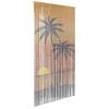 vidaXL rovaros ajt&oacute;f&uuml;gg&ouml;ny p&aacute;lmafa nyomtat&aacute;s 100x200 cm bambusz