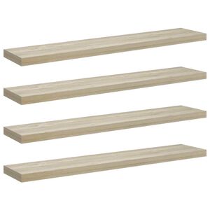 vidaXL 4 db t&ouml;lgysz&iacute;nű MDF lebegő fali polc 120 x 23,5 x 3,8 cm