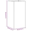vidaXL ültető rozsdás 40x40x80 cm időjárásálló acélból