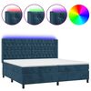 vidaXL s&ouml;t&eacute;tk&eacute;k b&aacute;rsony rug&oacute;s &eacute;s LED-es &aacute;gy matraccal 200x200 cm