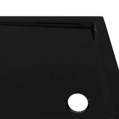 vidaXL téglalap alakú fekete ABS zuhanytálca 70 x 90 cm