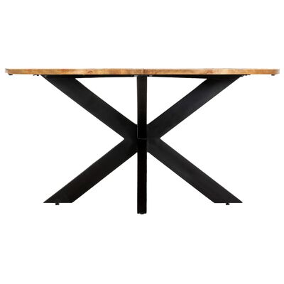 vidaXL kerek tömör mangófa étkezőasztal 150 x 76 cm