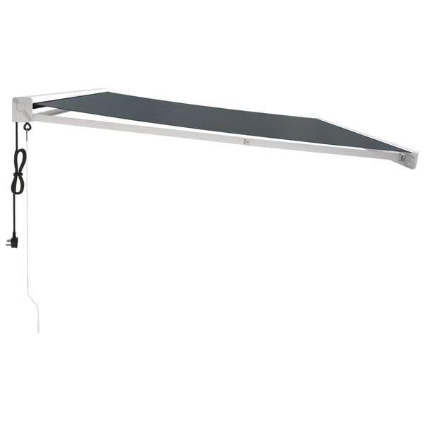 vidaXL antracit sz&ouml;vet &eacute;s alum&iacute;nium beh&uacute;zhat&oacute; napellenző 4,5 x 3 m