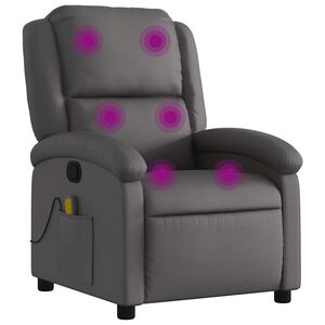 vidaXL sz&uuml;rke val&oacute;di bőr d&ouml;nthető massz&aacute;zsfotel