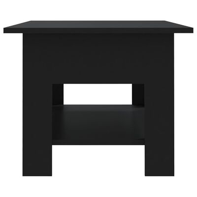 vidaXL fekete forgácslap dohányzóasztal 102 x 55 x 42 cm