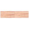 vidaXL vil&aacute;gosbarna kezelt t&ouml;m&ouml;r asztallap 200x50x(2-4) cm