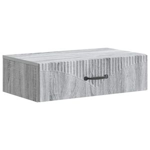 vidaXL Fali oldalt&aacute;bla Sz&uuml;rke Sonoma 59 x 34,5 x 17 cm Szerelt Fa