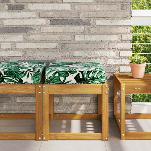 vidaXL K&uuml;lt&eacute;ri &uuml;lőp&aacute;rna Lev&eacute;l mint&aacute;zat 40 x 40 x 8 cm 100% poli&eacute;szter