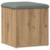 vidaXL t&aacute;rol&oacute;pad k&eacute;zműves t&ouml;lgy 42 x 42 x 45 cm szerelt fa