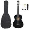 vidaXL 8 darabos fekete klasszikus git&aacute;r kezdők&eacute;szlet 1/2 34"