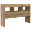 vidaXL k&eacute;zműves t&ouml;lgy sz&iacute;nű szerelt fa t&aacute;lal&oacute;szekr&eacute;ny 105x30x70 cm