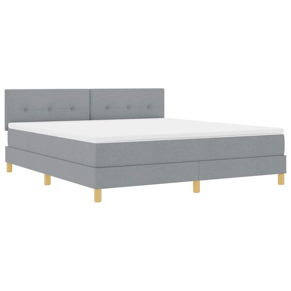 vidaXL Boxspring &aacute;gy matraccal Vil&aacute;gossz&uuml;rke 180 x 200 cm sz&ouml;vet