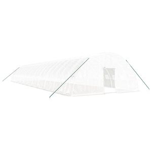 vidaXL feh&eacute;r ac&eacute;lv&aacute;zas melegh&aacute;z 132 m&sup2; 22x6x2,85 m