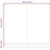 vidaXL Behúzható napellenző Bézs 300 x 250 cm Szövet és Fém