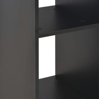 280206 vidaXL Bar Table Black 60x60x110 cm