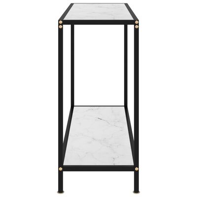 vidaXL fehér edzett üveg tálalóasztal 100 x 35 x 75 cm