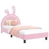 vidaXL Gyerek&aacute;gy kerettel R&oacute;zsasz&iacute;n 90 x 190 cm PU