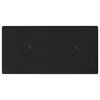 vidaXL Fali Fejt&aacute;mla 12 pcs Fekete 30 x 15 cm Műbőr