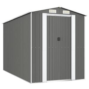vidaXL vil&aacute;gossz&uuml;rke horganyzott ac&eacute;l kerti f&eacute;szer 192 x 357 x 223 cm