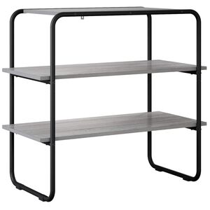 vidaXL Konzolasztal Sz&uuml;rke Sonoma 60 x 41 x 75 cm Szerelt Fa