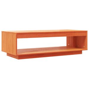vidaXL viaszbarna t&ouml;m&ouml;r fenyőfa doh&aacute;nyz&oacute;asztal 110 x 50 x 33,5 cm