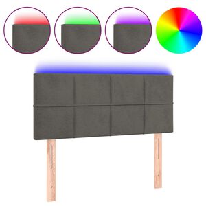 vidaXL s&ouml;t&eacute;tsz&uuml;rke b&aacute;rsony LED-es fejt&aacute;mla 80 x 5 x 78/88 cm