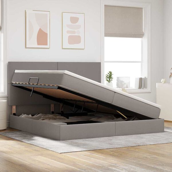 vidaXL &Aacute;gy t&aacute;rol&oacute;val &eacute;s LED l&aacute;mp&aacute;val T&oacute;psz&iacute;nű 200 x 200 cm Poli&eacute;szter