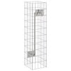 vidaXL Gabion Csap 4 db Ez&uuml;st 25 x 25 x 100 cm Horganyzott Ac&eacute;l