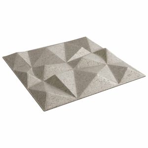 vidaXL Fali panelek 12 db 50 x 50 cm Gy&eacute;m&aacute;nt Beton XPS Hab