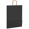 vidaXL 250 db fekete pap&iacute;rzacsk&oacute;k foganty&uacute;kkal 32x12x42 cm