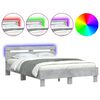 vidaXL betonsz&uuml;rke &aacute;gykeret fejt&aacute;ml&aacute;val &eacute;s LED-del 120x190 cm
