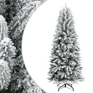 vidaXL PVC &eacute;s polietil&eacute;n műkar&aacute;csonyfa pelyhes h&oacute;val 120 cm