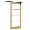 vidaXL Cs&uacute;sz&oacute; ajt&oacute; ORKDAL Term&eacute;szetes &eacute;s fekete 93 x 202 cm