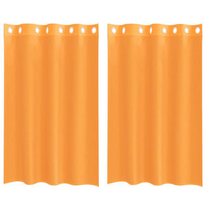 vidaXL 2 db narancss&aacute;rga f&aacute;tyolf&uuml;gg&ouml;ny&ouml;k rojtokkal 140x175 cm