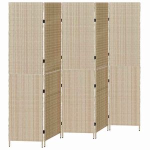 vidaXL Szobaelv&aacute;laszt&oacute; B&eacute;zs 242 x 180 cm polirattan