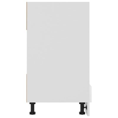 vidaXL magasfényű fehér forgácslap sütőszekrény 60 x 46 x 81,5 cm