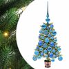 vidaXL Kar&aacute;csonyfa 150 LED-del &aacute;llv&aacute;nnyal Z&ouml;ld 65 cm PE