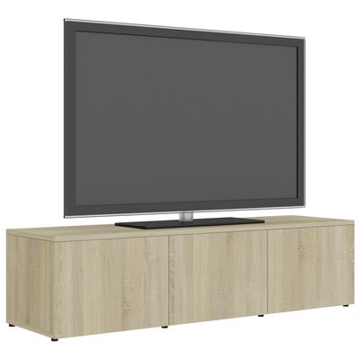 vidaXL sonoma tölgy színű forgácslap TV-szekrény 120 x 34 x 30 cm