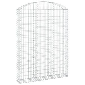 vidaXL &iacute;ves horganyzott vas gabion kos&aacute;r 150x30x200/220 cm