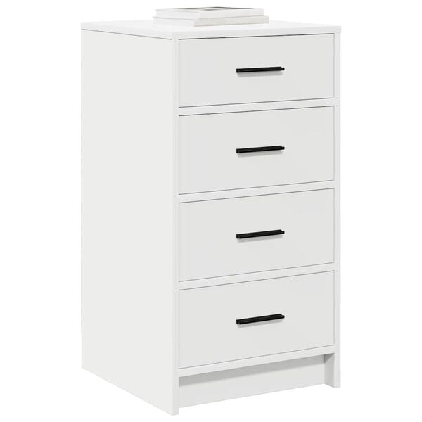 vidaXL Sz&eacute;f fi&oacute;kkal Feh&eacute;r 40 x 41 x 75 cm Faanyag