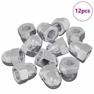 vidaXL Any&aacute;b&oacute;l 12 pcs Ez&uuml;st M6 x 10 mm Vas