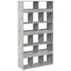 vidaXL betonsz&uuml;rke szerelt fa k&ouml;nyvespolc 100 x 33 x 187,5 cm