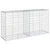 vidaXL horganyzott vas gabion kos&aacute;r fed&eacute;llel 200 x 50 x 100 cm