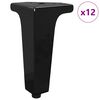 vidaXL B&uacute;tor l&aacute;bak 12 db Fekete 54,1 x 54,1 x 100 mm Vas