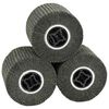 vidaXL Csiszol&oacute; hengerek 3 db Fekete 12 x 12 x 10 cm Syntetikus rost