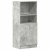vidaXL betonsz&uuml;rke szerelt fa konyhaszekr&eacute;ny 57 x 41,5 x 131,5 cm