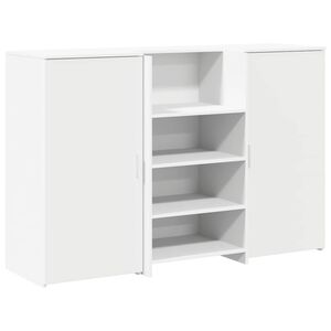 vidaXL recepci&oacute;s pult feh&eacute;r 155x50x103,5 cm szerelt fa